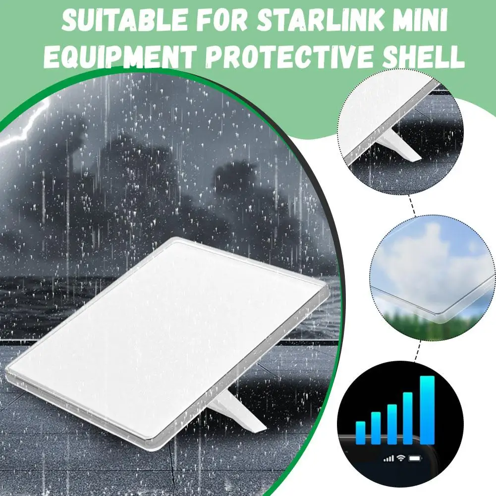 For Starlink Mini Device Protective Case Mini Protective Case Waterproof Fully Covered Silicone Protective Cover 4