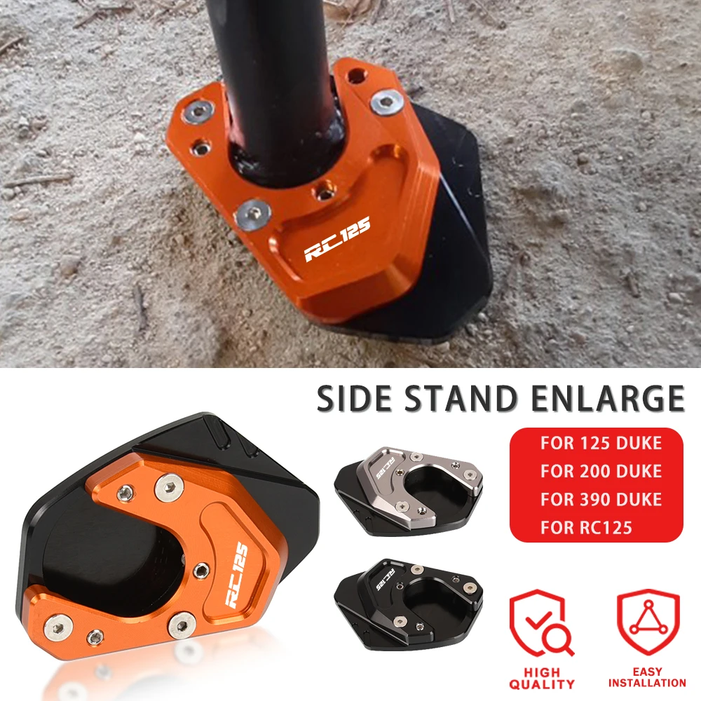 

Motorcycle Side Stand Enlarger Plate Kickstand Enlarge Foot shelf FOR RC 125 200 250 390 690 Enduro SMC 950 990 Adventure R