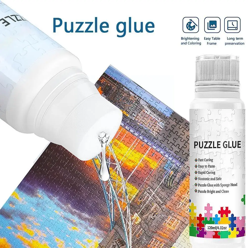 120ml Safe Clear Glue Stick Papers Jigsaw Puzzle Conserver Glue Tool