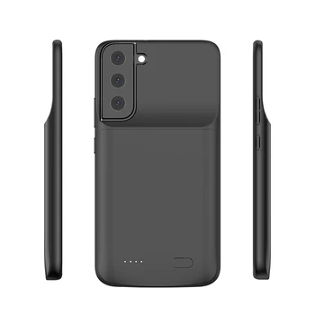 스마트 배터리 충전기 케이스, 삼성 갤럭시 S22 울트라 휴대폰 케이스, 배터리 포함, 휴대용 파워 뱅크, 충전 백 커버, S22 플러스