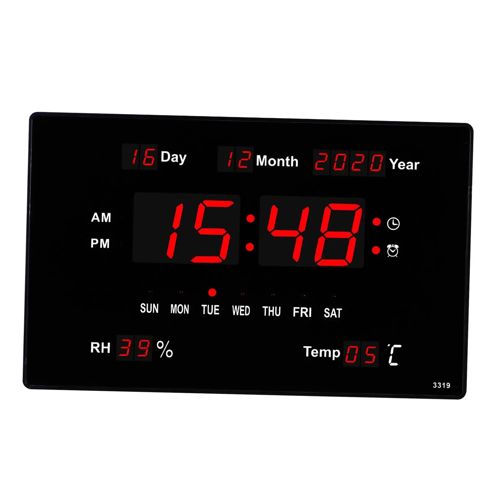Large Electronic Wall Clock Timer Calendar Alarm LED Display Table Clocks digital wall clock
