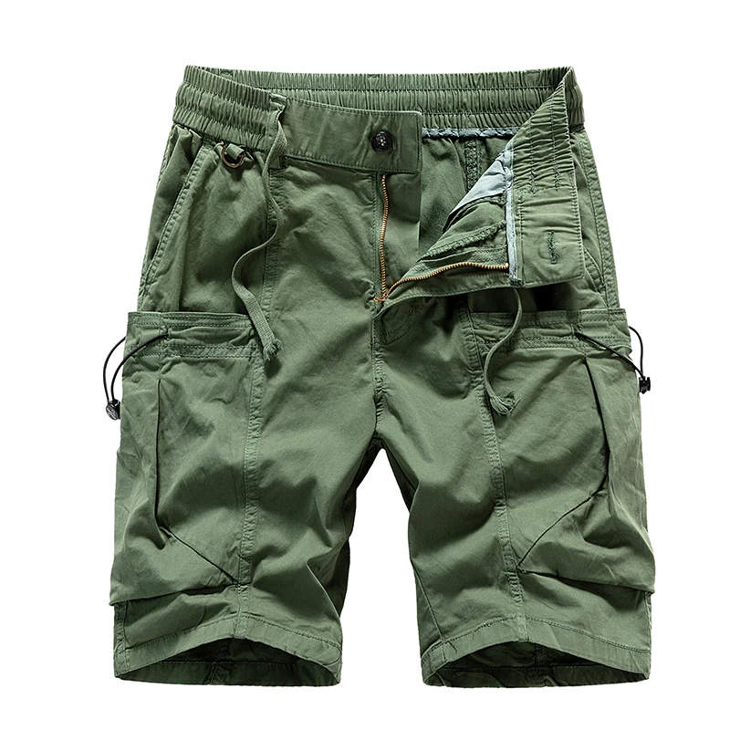 Summer Waterproof Quick Dry Multi-pocket Shorts Men Cargo Shorts Tactical Short Pants Men's Outdoor Clothes Hunting Fishing