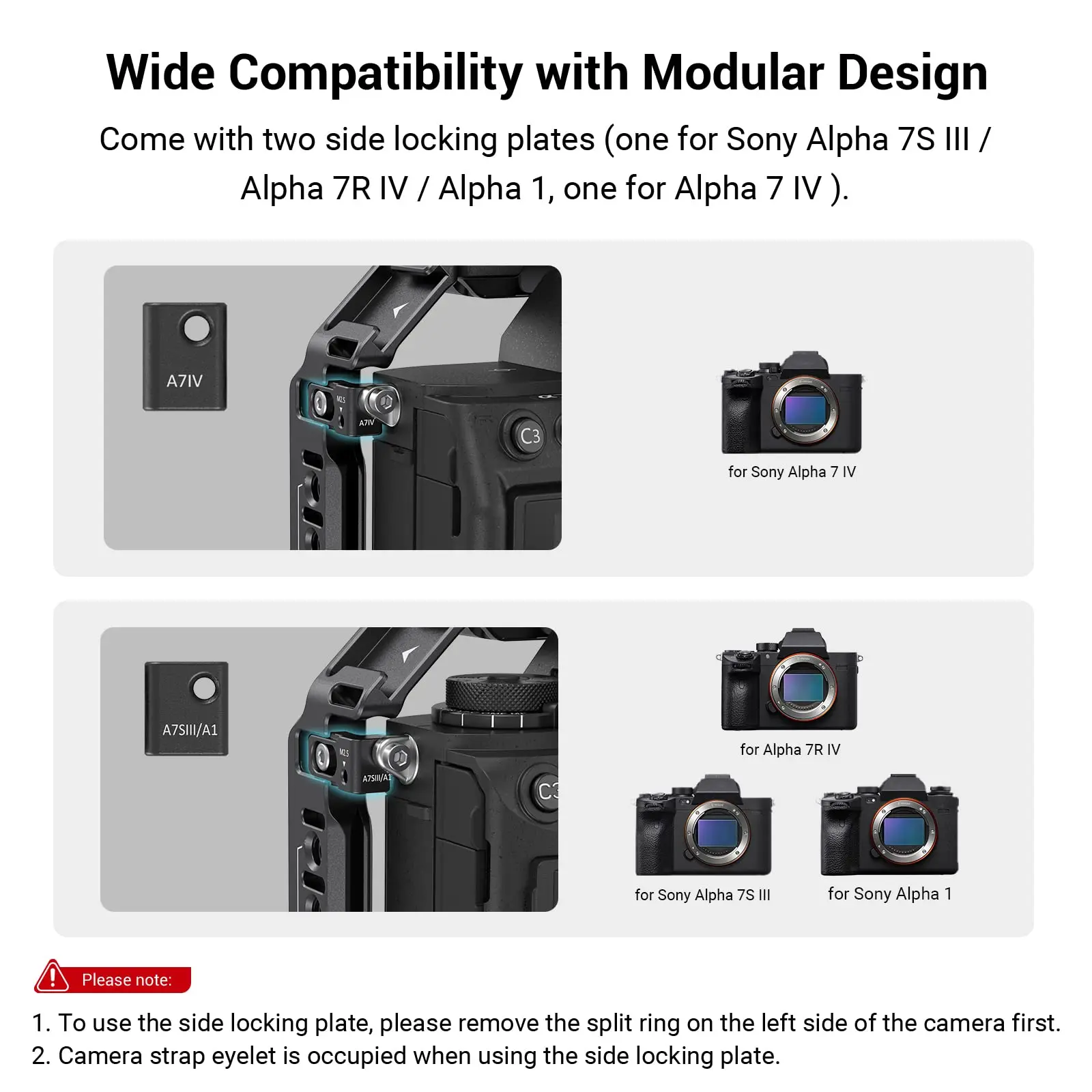 Smallrig-sona7 iv a7m4用の完全なカメラケージ,Sony Alloj 7 iv
