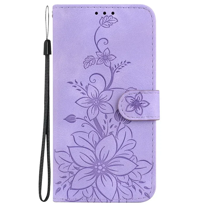 Solid Color Leather Flip Phone Case with Card Slots