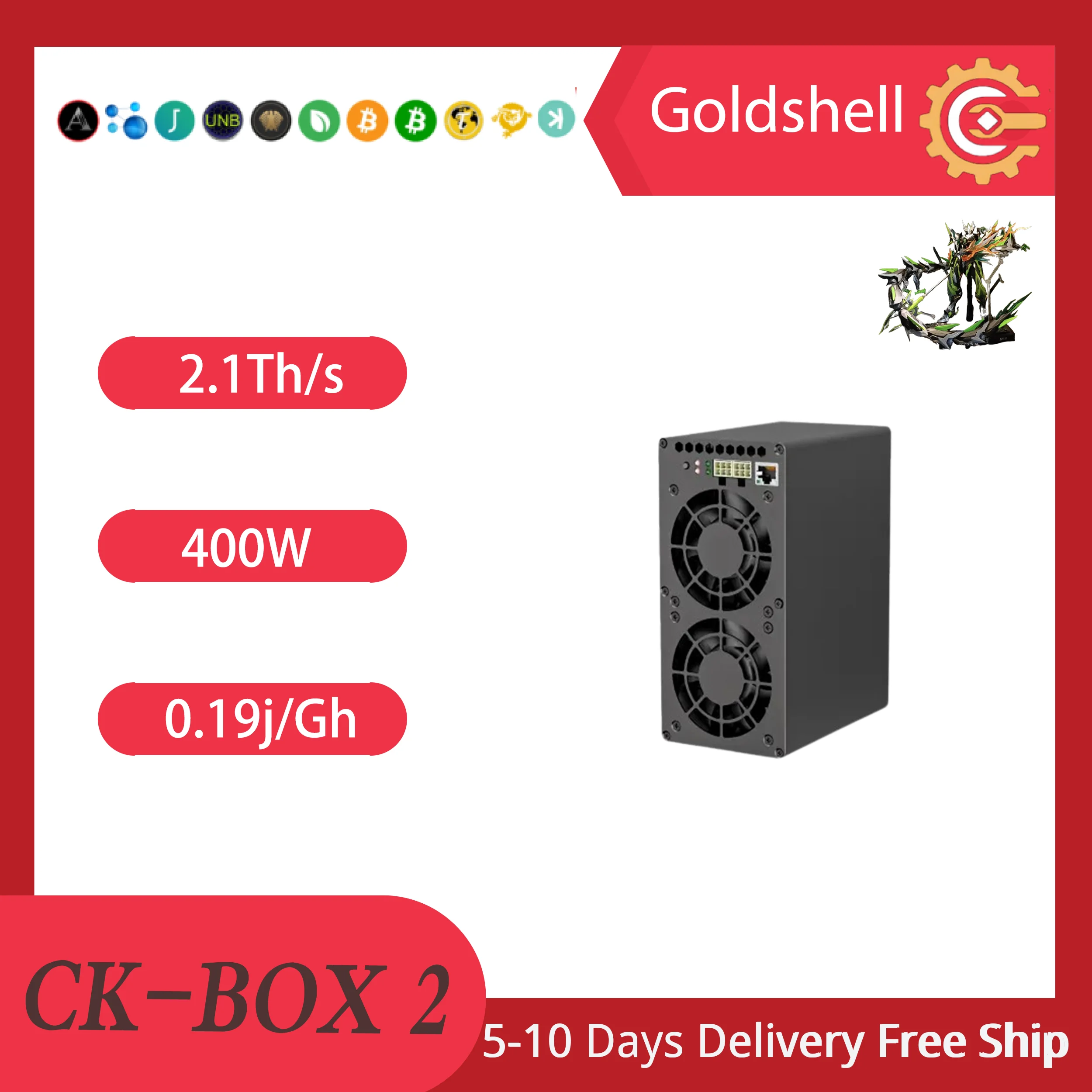 

CK BOX 2 Goldshell Mining Ease mining machine Learn mining