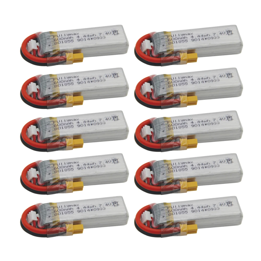 

7.4V 600mAh Lipo Battery For XK K130 RC Six-way Brushless Aileron Helicopter Spare Parts Accessories 2s Drone Battery 801855