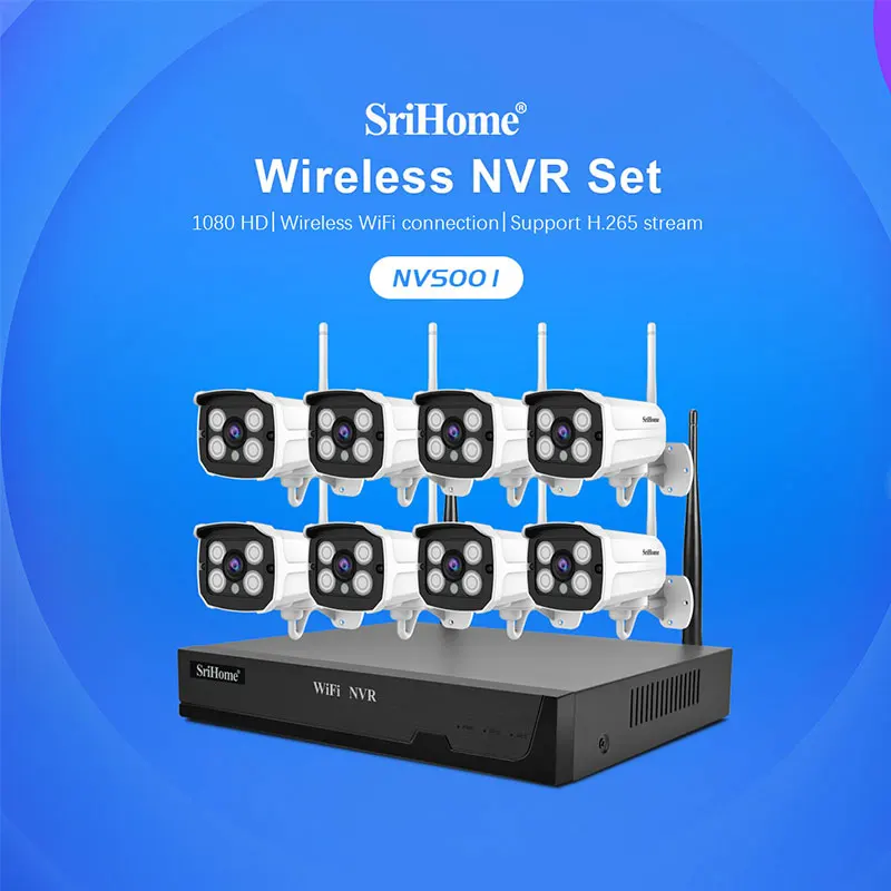 

IP-камера Sricam NVS001, 8 каналов, Wi-Fi, NVR, 1080P