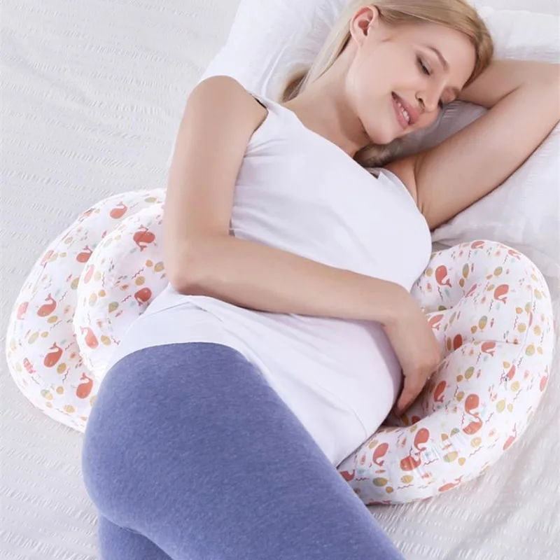 Cotton Waist Maternity Pillow For Pregnant Women Pregnancy Pillow U Full Body Pillows To Sleep Pregnancy Cushion Pad Products