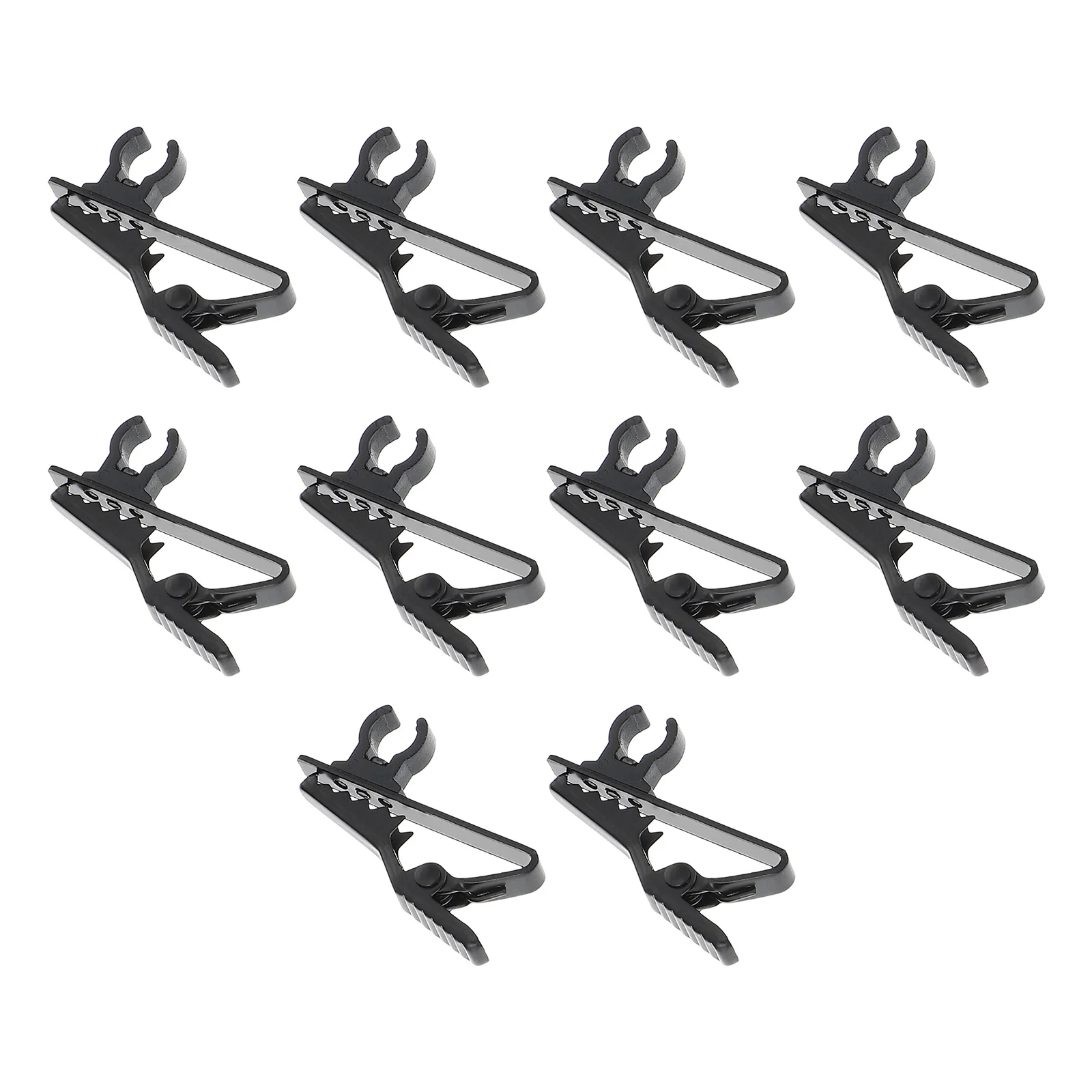 

10 Pcs Microphone Lavalier Lapel Clip Iron Clips Metal Bracket Holders Accessories
