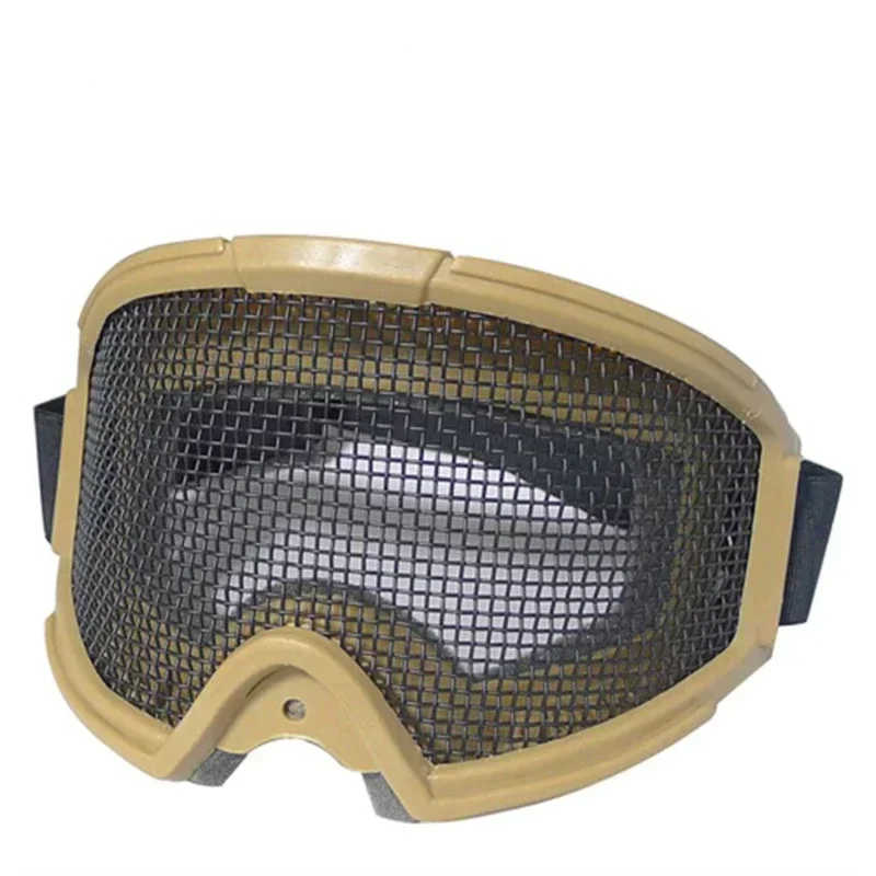 Tactical Hiking Eyewear Goggles Steel Wire Mesh CS Wargame Hunting Shooting Glasses Shock Resistance Eye Paintball Equipment tactical goggles shooting glasses