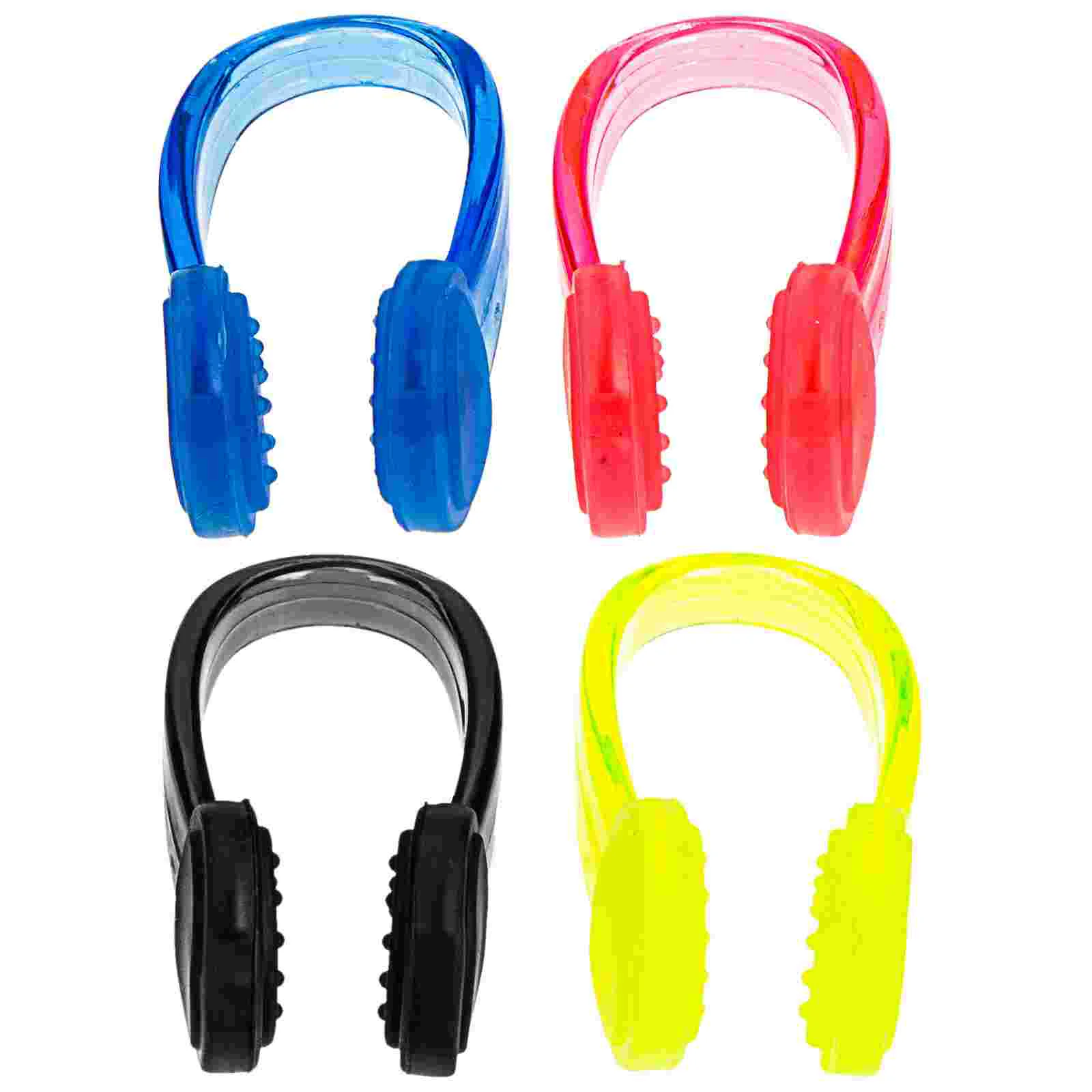 4 Pcs Swimming Nose Clip Convenient Clamps for Clips Silica Gel Wear-resistant Plugs Child Supply Portable