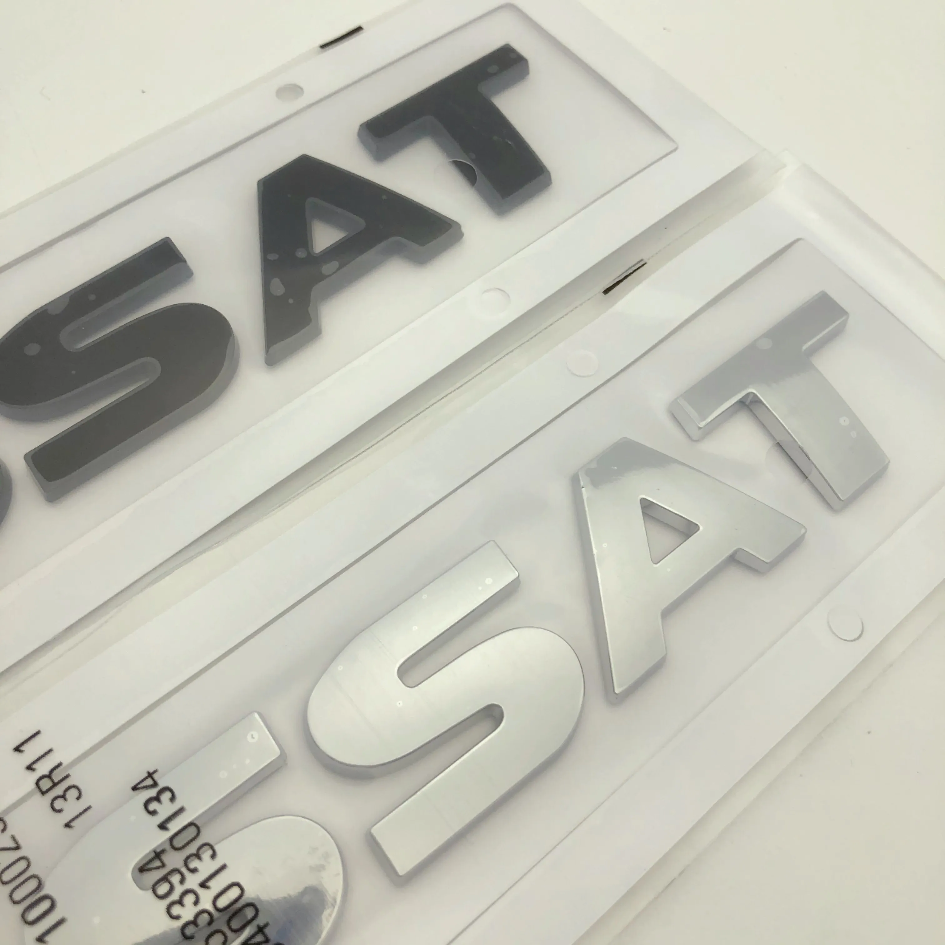 

1Piece High-Quality Silver/Black Luggage Label Rear Trunk Bumper Logo Emblem Car Accessories