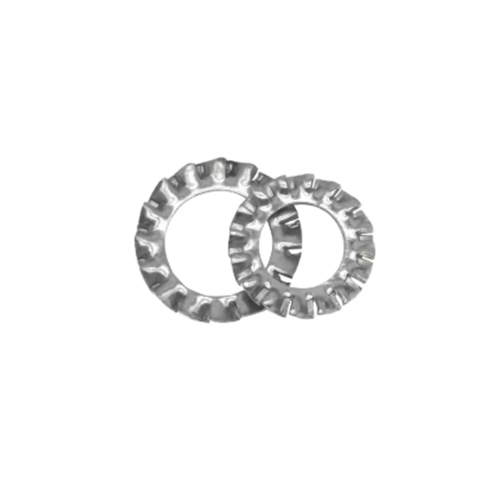 Stainless Steel External Serrated Washer Set M3 M4 M5 M6 M8 M10 M12 External Toothed Serrated Lock Washer Shakeproof 160pcs