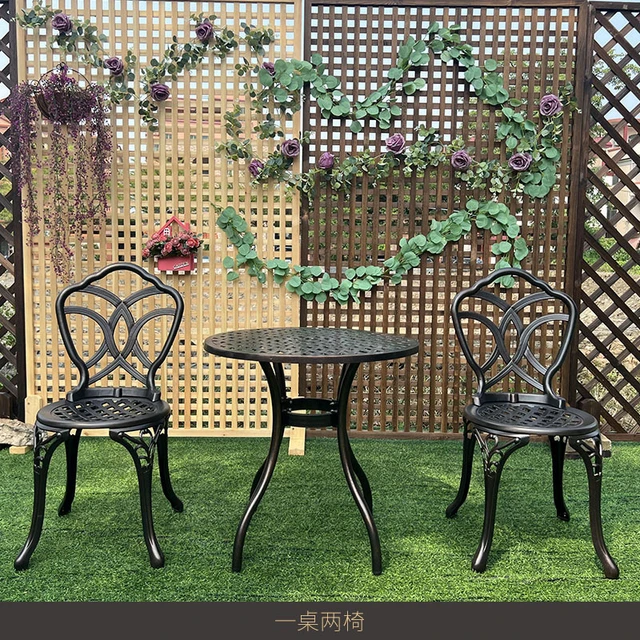 Tables Et Chaises D'extérieur, Combinaison De Tables Et Chaises  D'extérieur, Café, Le Balcon, Loisirs, Table À Manger, En Plastique, De  Jardin, Chaise - Chaises De Jardin - AliExpress