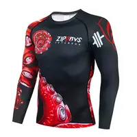 Men's Thermal Underwear For Men Male Thermo Kickboxing Clothes Suits MMA BJJ Tights Set Winter Quick Dry Long Johns Tracksuit 30 2