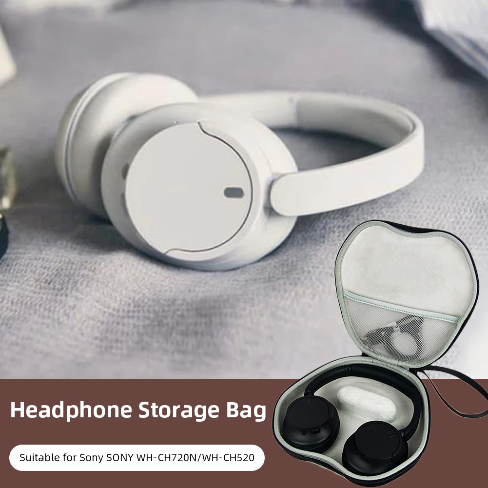 Bolsas para auriculares con cuerda de mano, bolsa dura de transporte,  antiarañazos, a prueba de golpes, accesorios para SONY WH-CH720N/WH-CH520 -  AliExpress