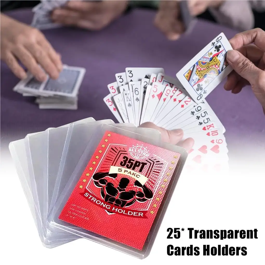 

25Pcs Cards Holder Photocard Sleeves Transprant Protective Holders