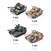 RC tank toys 2.4G remote control car tank model with cool light sound chargeable vehicle gift for children boys kids adults 5