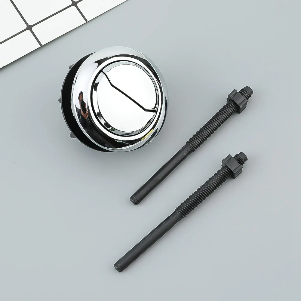 48mm Universal Dual Flush Toilet Water Tank Button Round Valve Push Button Switch Toilet Flush Button Toilet Water Tank Valve Flush Toilet Seat Water Tank Valve Bathroom Parts