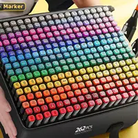 24-262 цвета, маркеры для рисования спирта, двойной наконечник, перманентные художественные маркеры для рисования для иллюстраций, школьные рождественские подарки