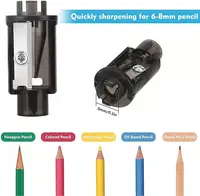Electric Pencil Sharpener Blade, Suitable for No.2/Colored Pencils(6-8mm)/School Pencil Sharpener/Classroom/Office/Home 4Pcs/Set 5