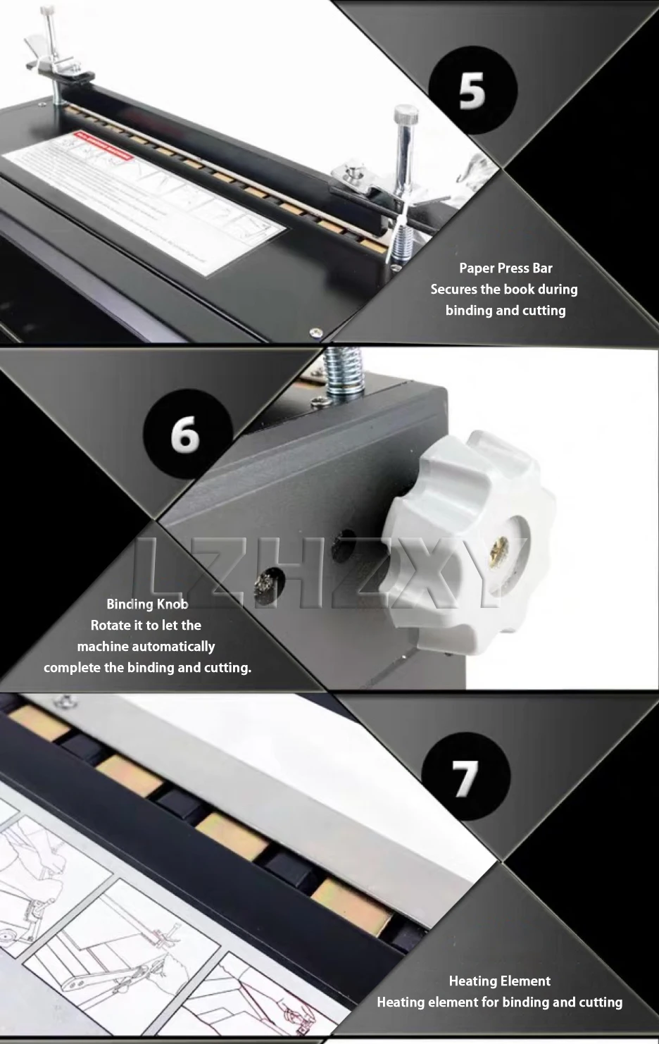 Punching and Binding Machine Nail Binding Machine 12 Hole Nail Binding Machine A