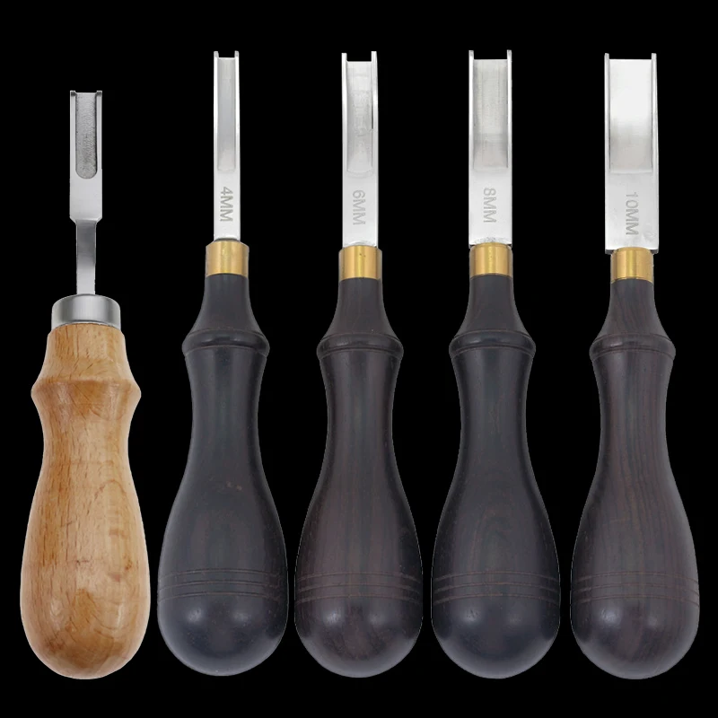 Sharpening Knife Wide Shovel Spade Craft Cutting Sandalwood Handle Leather Thinner Edge Skiving Tool Wooden handle leather tool cutting knife carving tool leather cutting tools