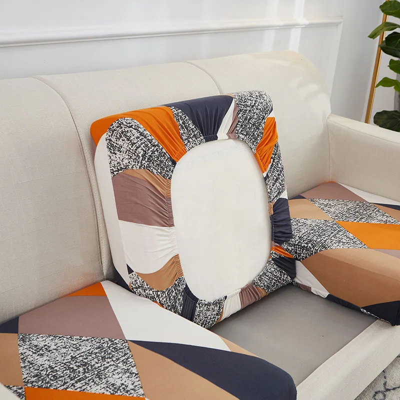 Elegant Floral Stretch Sofa Cushion Cover