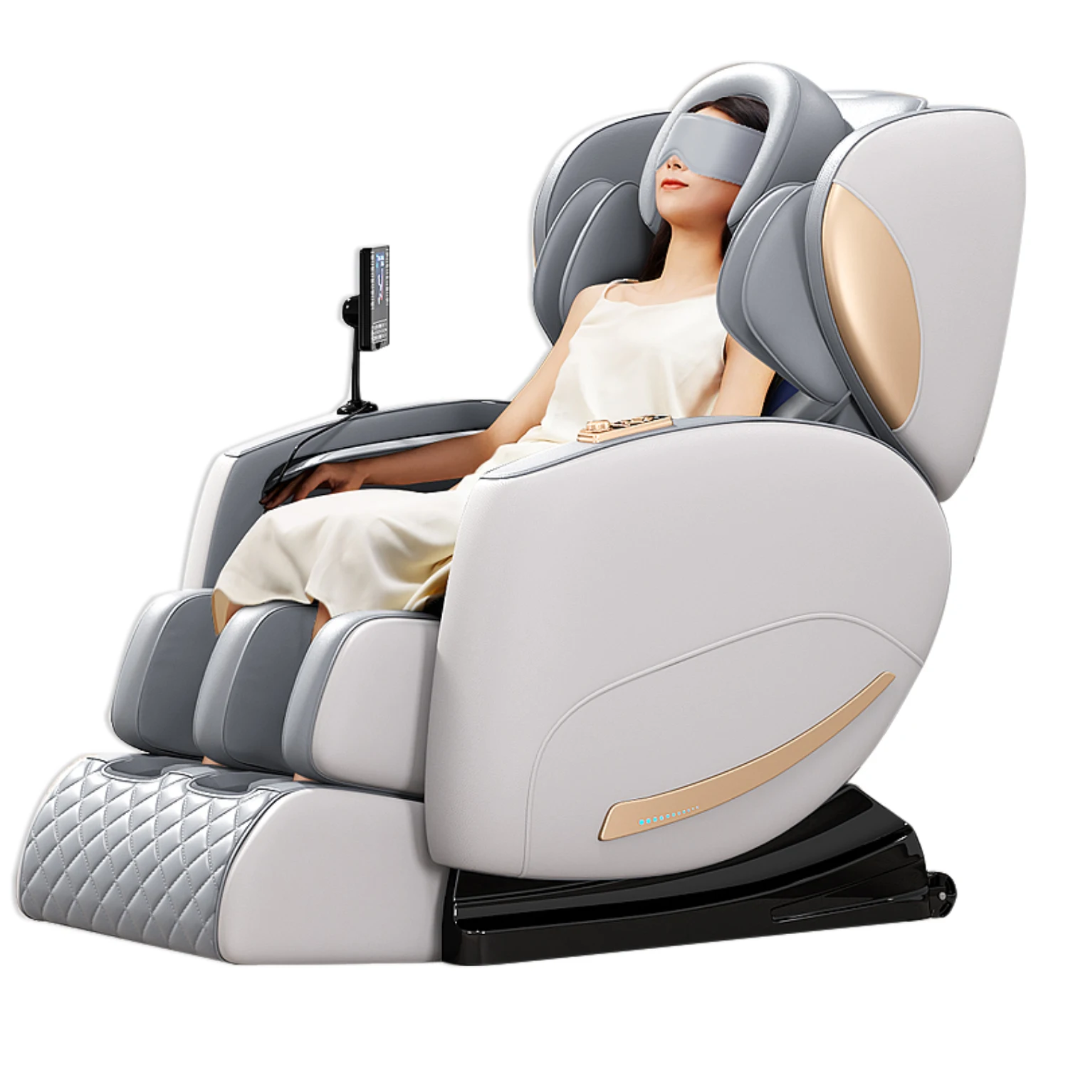 HFR 2024 Massage Chair 4D Full Body Recliner Zero Gravity Office Chair Yoga Stretch Intelligent Body Detection Bluetooth Speaker 6