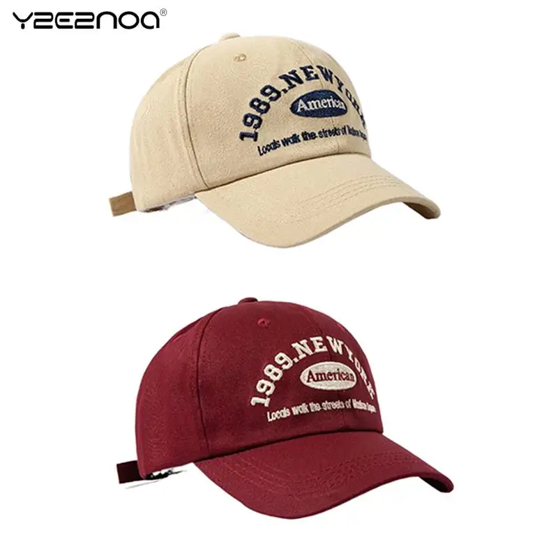 

American Retro Men's And Women's Baseball Cap Letter Embroidery Retro Baseball Cap Summer Sun Protection Sun Hat
