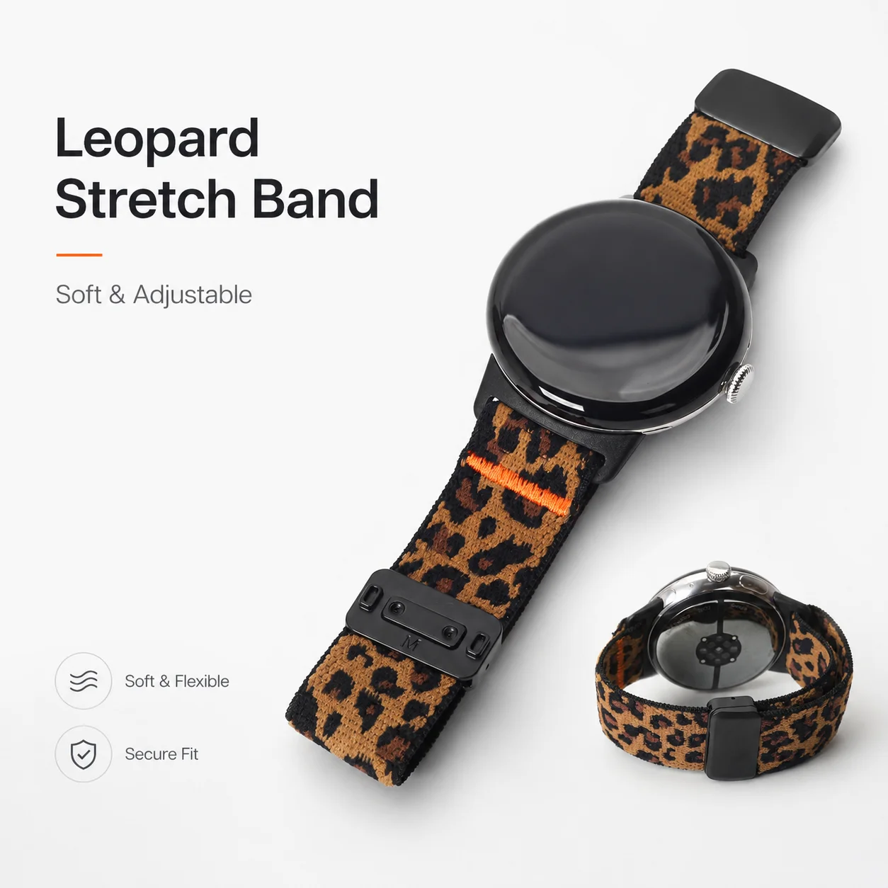 Nylon Loop Magnetic Sport Bracelet - Elastic Strap