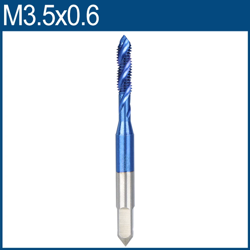 1pc M3 M4 M5 M6 M8 M10 Spiral Machine Tap For Metalworking HSS Metric Thread Tap Straight Shank Screw Tap Drill Bit