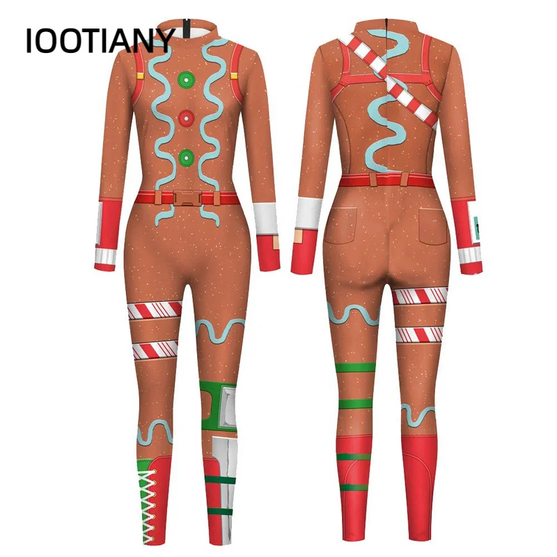 IOOTIANY Animation Game 3D Print New Sexy Bodysuits Cosplay Jumpsuit Adults Onesie Fashion Long Sleeve Outfits 2023