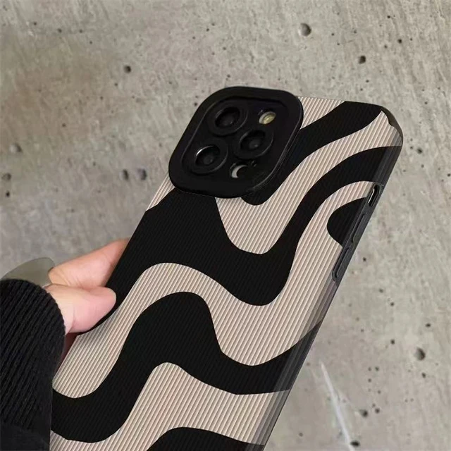 Fashion Zebra Stripe Black White iPhone Case