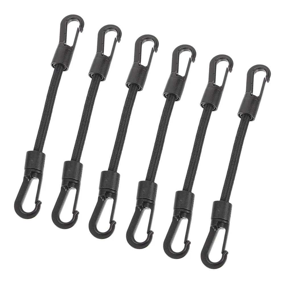 

6pcs Elastic Hook Straps Multi-function Tie Down Straps Outdoor Camping Buckle Straps