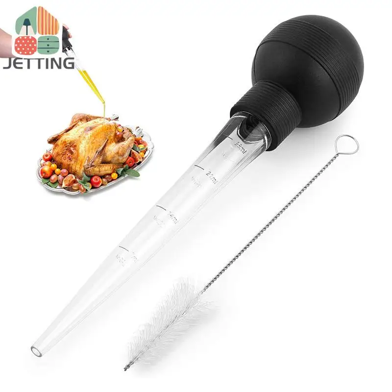 Turkey Baster Cooking Kitchen Chicken Turkey Poultry BBQ Food Flavour Baster Syringe Tube Pump Cooking Chicken Turkey Poultry Meat BBQ Food