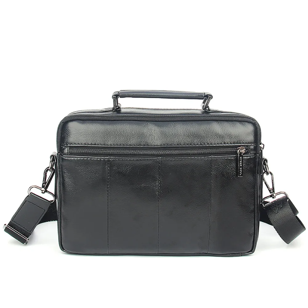 Genuine Leather Men Business Shoulder Bag Cross Body Messenger Bags Cowhide Handbag Tote Briefcase