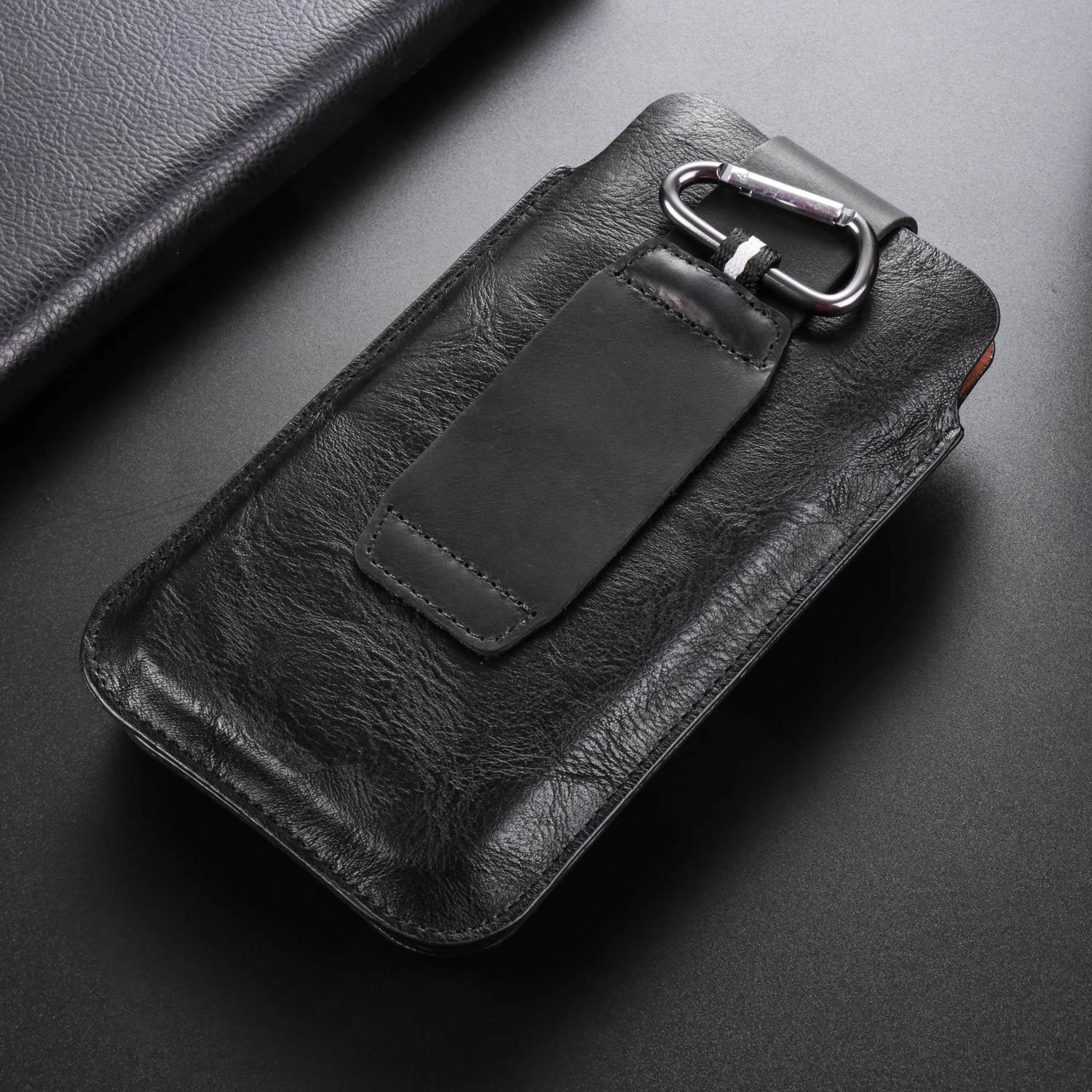 Fullaikate Dual Layer Hüft tasche für iPhone 15 Pro Max Karten tasche Handy tasche Herren vertikales Universal holster für S24 2014-2018" – Detail 29