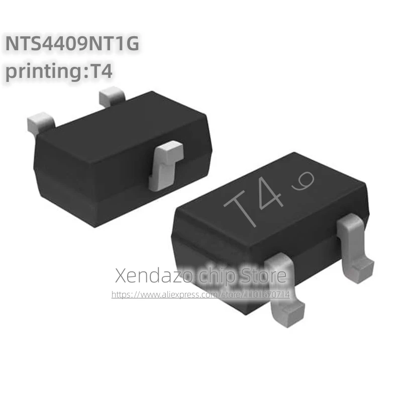 

50pcs/lot NTS4409NT1G Silk screen printing T4 SOT-23 package Original genuine Field-effect transistor
