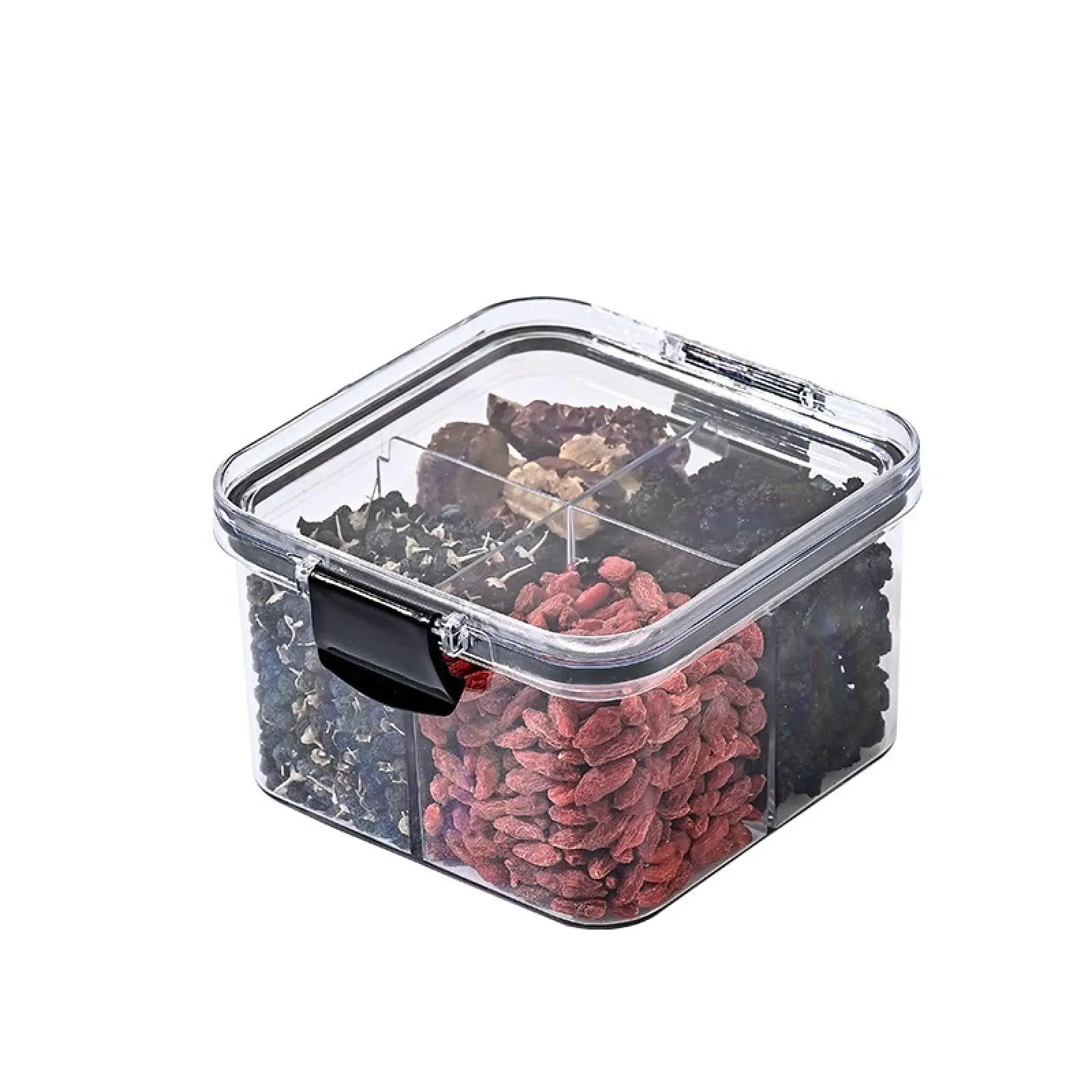 4 Pack Airtight Food Storage Containers Storage Boxes Storage Tank with Lids Divided Storage Containers  460ML 4