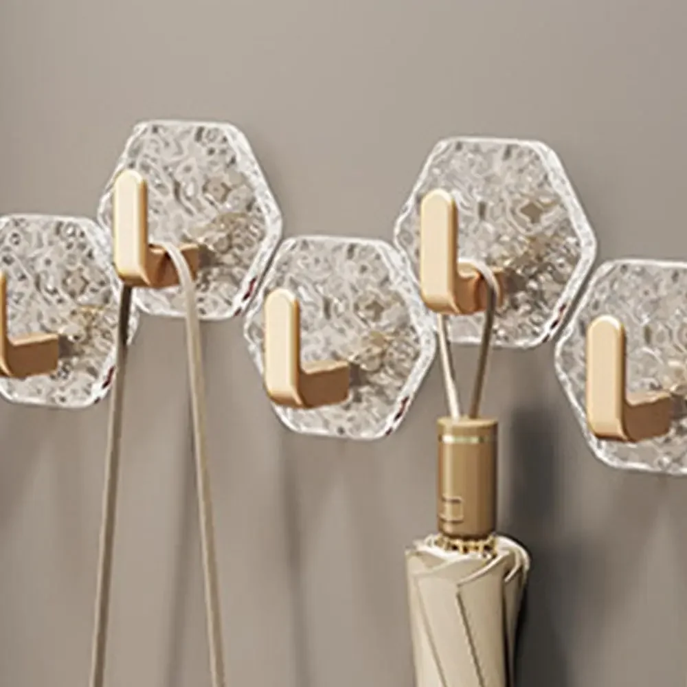 Transparent hook hanging on the wall, waterproof car key hook, non-porous wall-mounted hanger