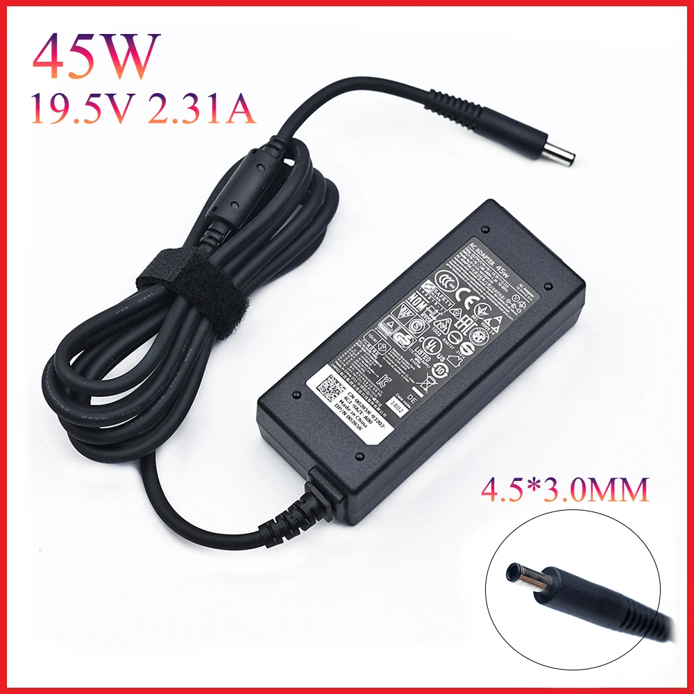 Caricabatterie Adattatore Di Alimentazione Ca Per Dell, 19.5V, 2.31A, 45W, Per Dell Xps 12,13,13R, 13Z,14, Muslimate, Muslimb, Muslimb, Factory D