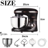 Stand Mixer Professional Kitchen Aid Food Blender Cream Whisk Cake Dough Mixers With Bowl Metal Gear Chef Machine Charm Sonifer 6