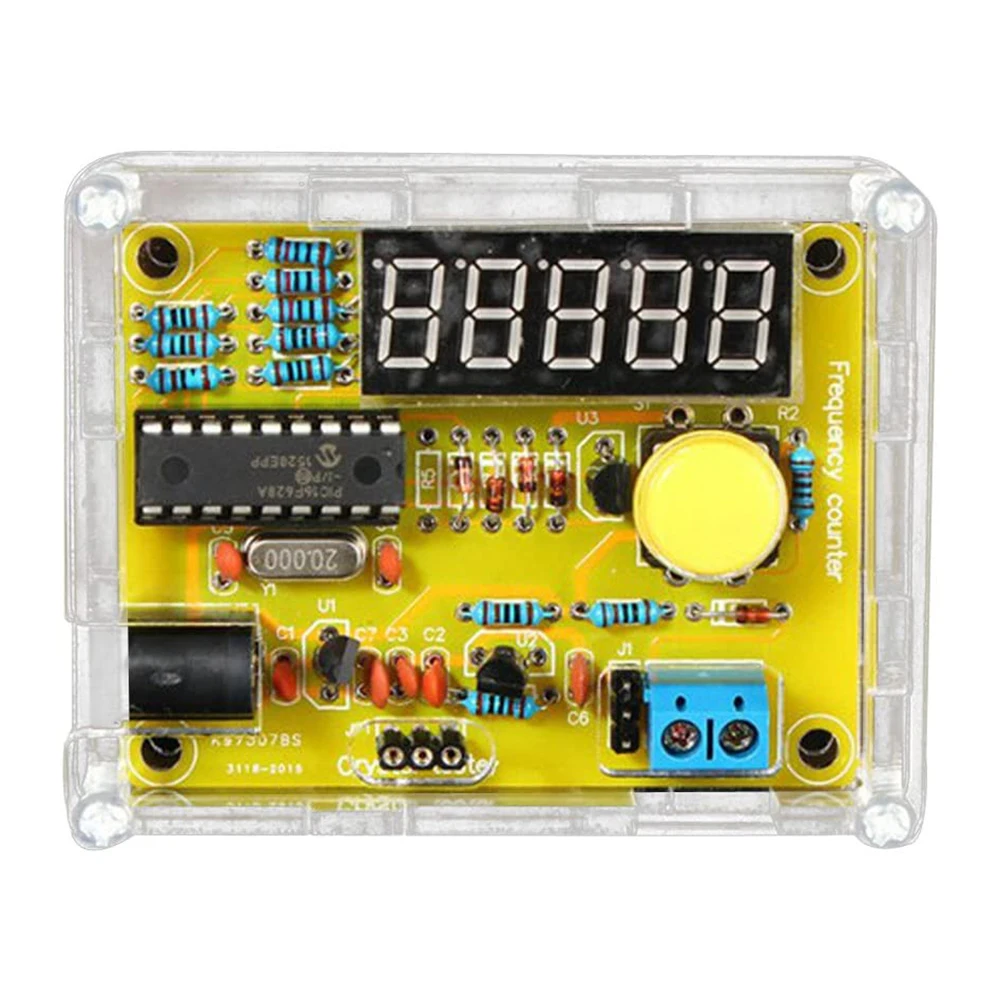 1Hz-50MHz 수정 발진기 주파수 카운터 테스터 5자리 디스플레이 디지털 주파수 카운터 모듈 DIY 키트