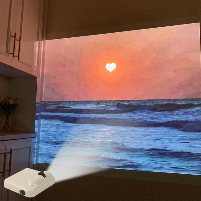 Party Backdrop Projection Lamp Birthday Party Background Wall Photo Props Landscape Projector Light Room Lights Decor
