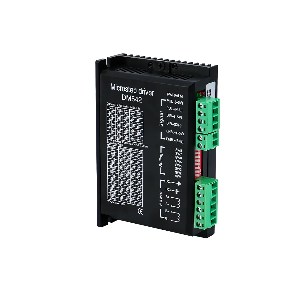 HLTNC Microstep Motor Driver DM542 Suitable for 42 57 Stepper Motor Nema17 Nema23 Supply Voltage 20-50V DC 4.2AA