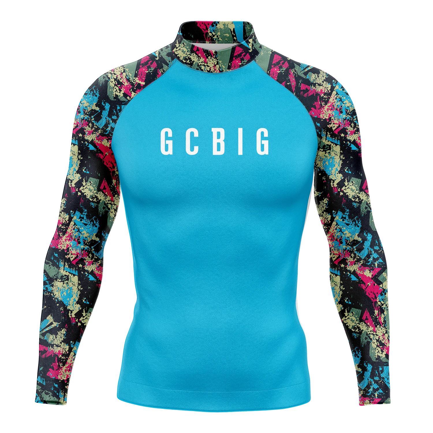 Mens Summer Long Sleeve Surf Wear Clothing UV SunSwimming Tight T-Shirt Rashguard Gym Sets Rash Guards Skins Surfing Suit Diving