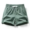 Summer Ice Silk Quick Dry Short Pants Men Breathable Sportswear Running Fitness Beach Bottoms Gym Training Zipper Pocket Shorts 4