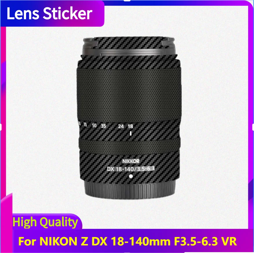 

For NIKON Z DX 18-140mm F3.5-6.3 VR Lens Sticker Protective Skin Decal Vinyl Wrap Film Anti-Scratch Protector Coat 18-140