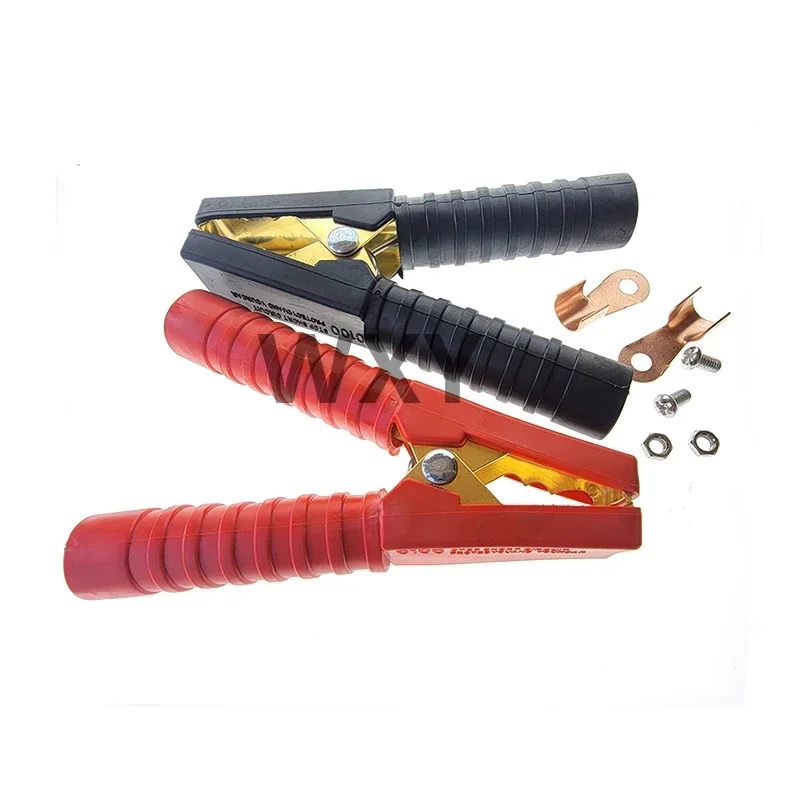 300A 138mm Insulated Heavy Duty Copper Alligator Clips Terminal Test Electrical Battery Crocodile Clamp for Jumper Cables Boost
